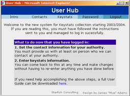Screenshot of ADSS system