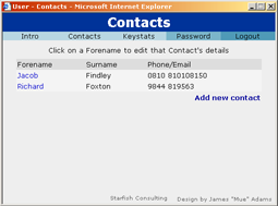 Screenshot of ADSS system